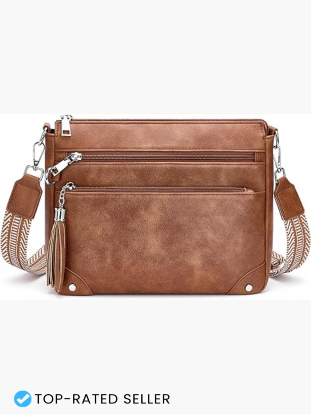Anti Theft Crossbody Purse with RFID Blocking Built-in Wallet Travel Shoulder